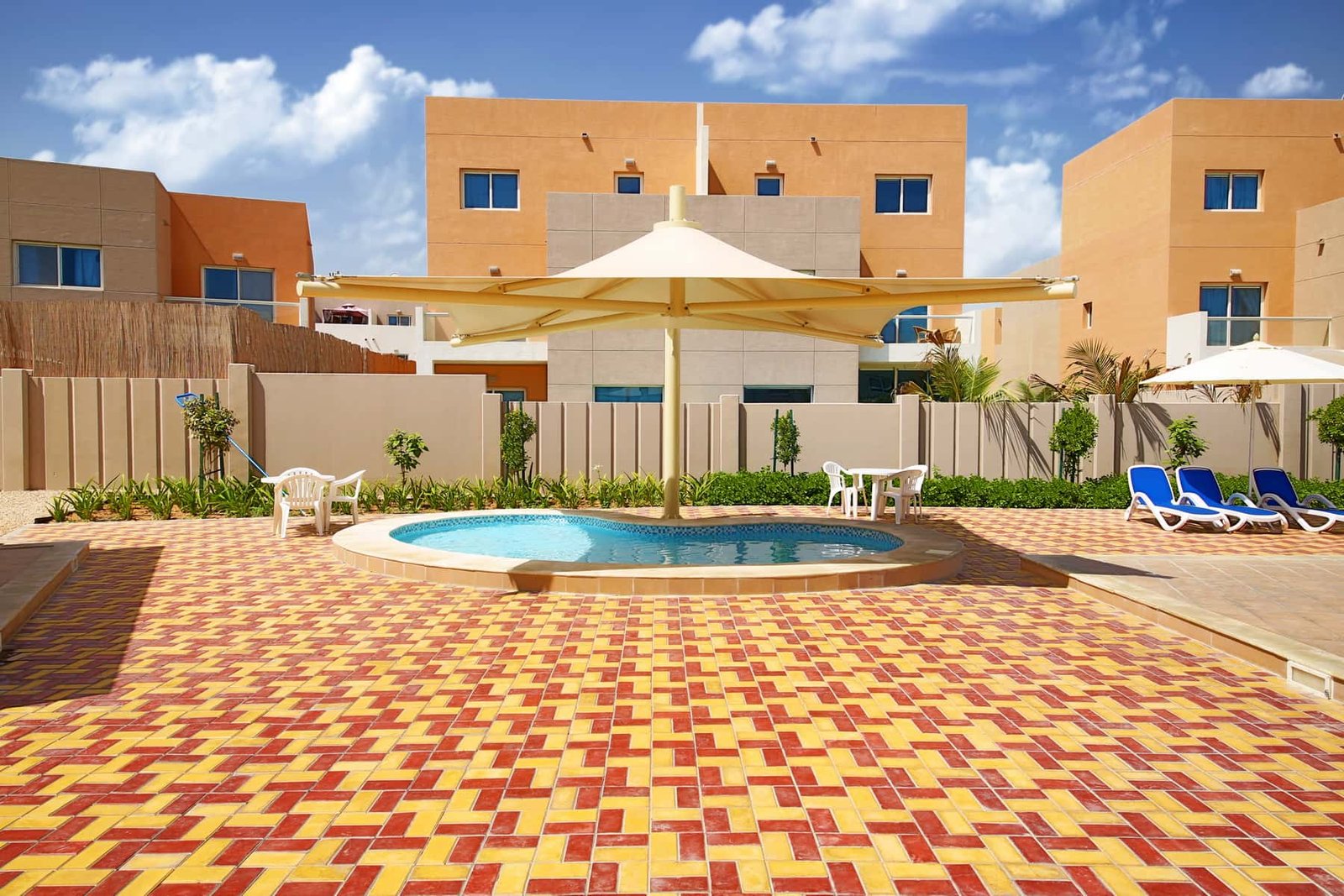 Contemporary Villas Al Reef Abu Dhabi modern villa exterior and landscaped garden